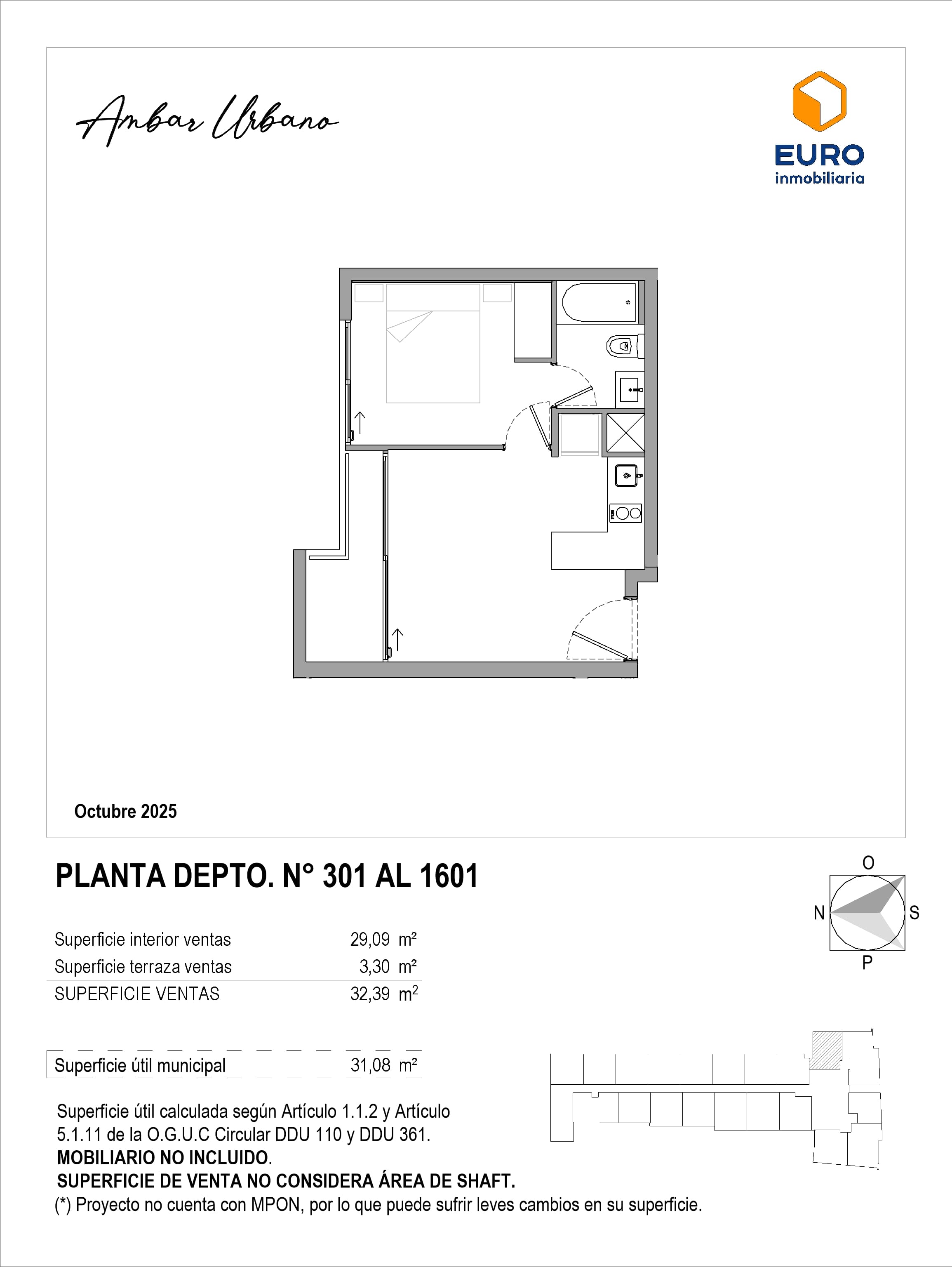 ⭐ Ambar — Depto N° 219, San Pablo 1263 · Inversión Inmobiliaria