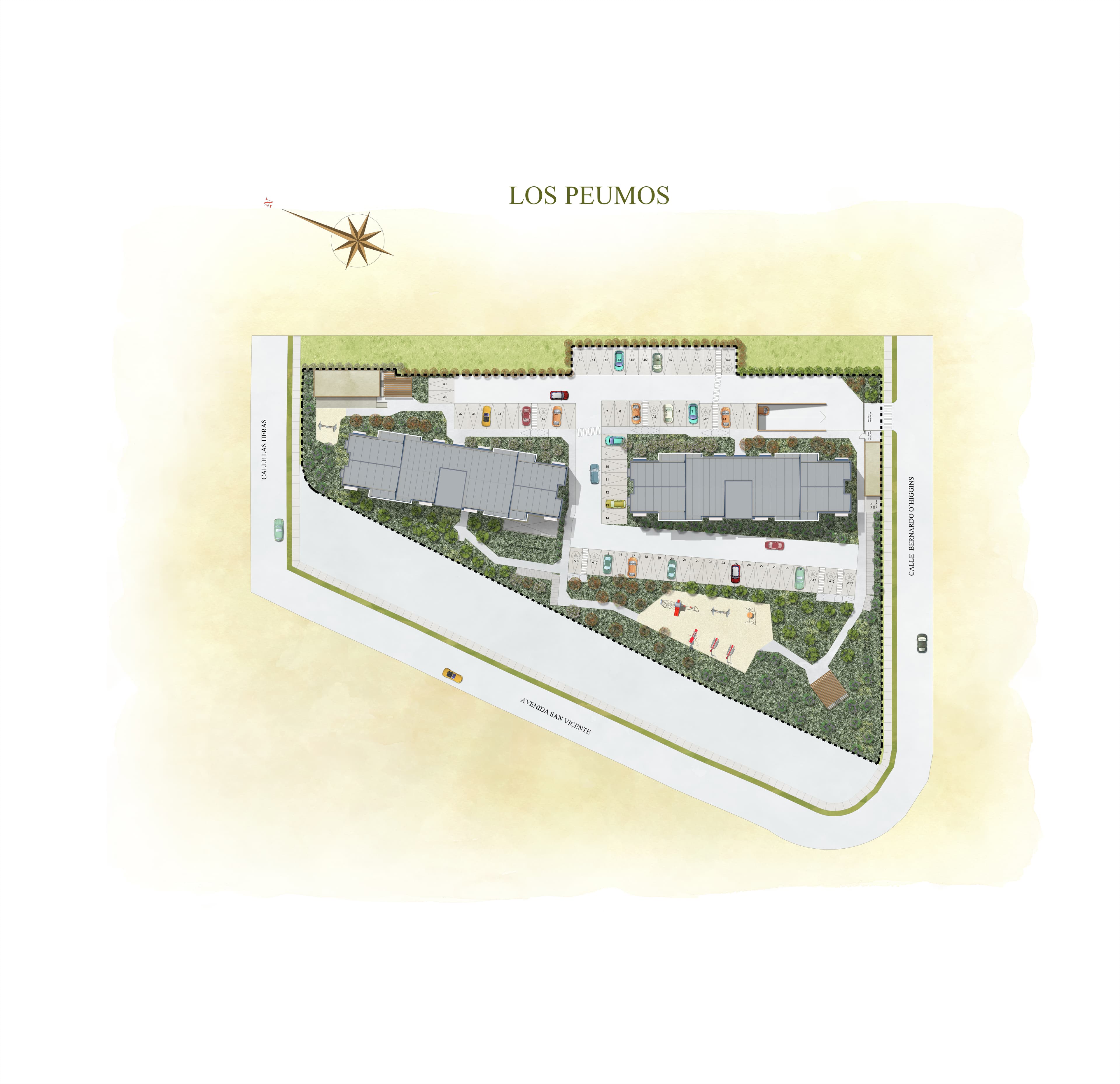 ⭐ Los Peumos — Depto N° B35, Bernardo O'Higgins 51 · Inversión Inmobiliaria